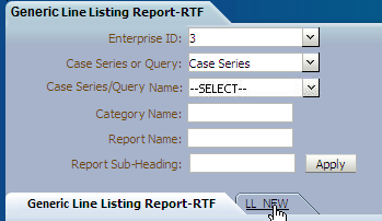 find Layout and View Report Template Filter options