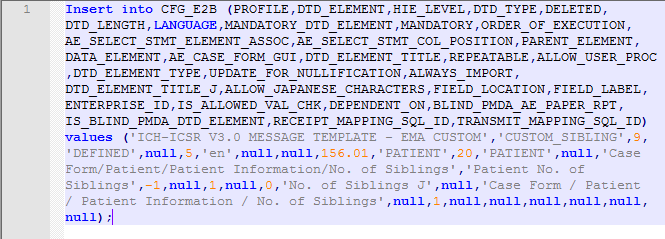 Script sample