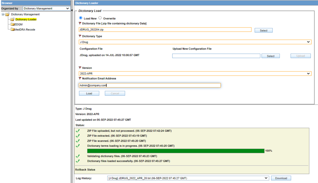 JDrug Dictionary Loader