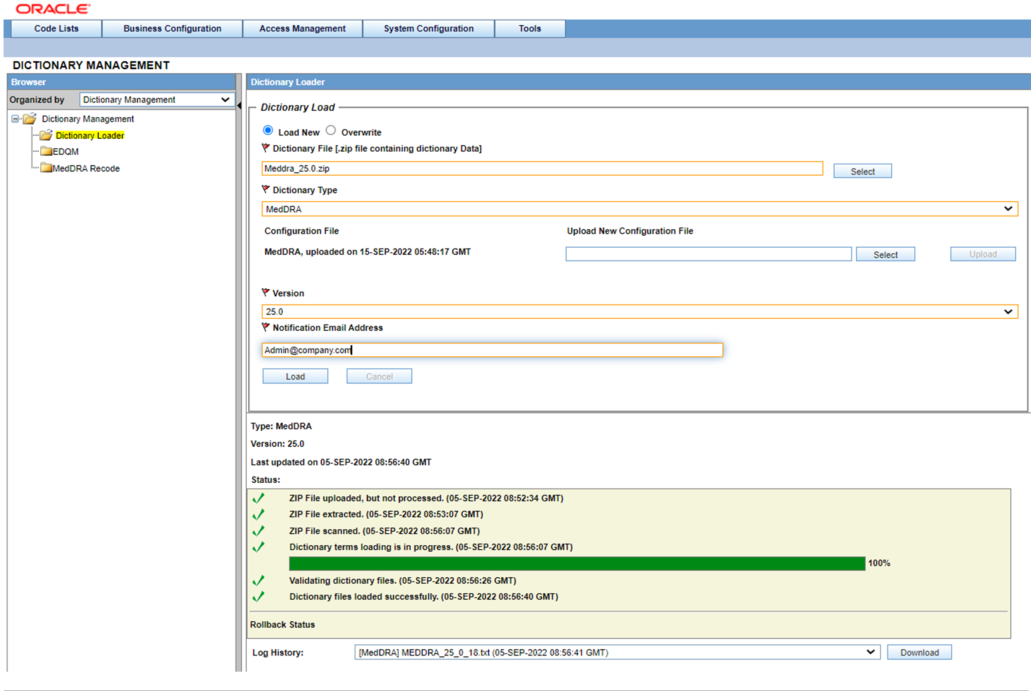 MedDRA Dictionary Loader