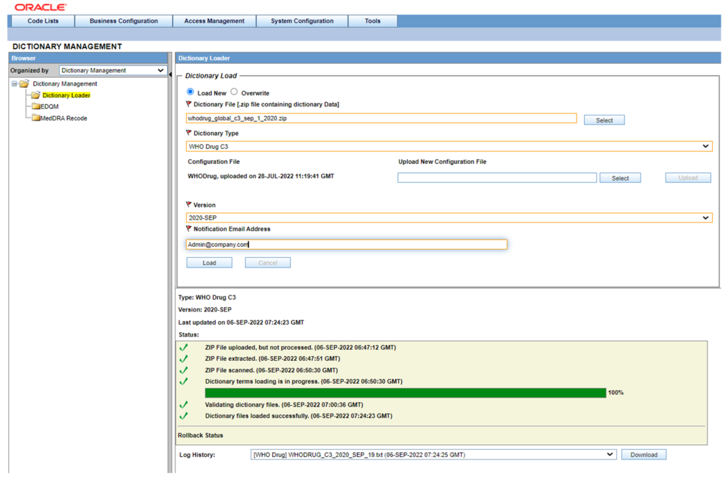 WHODrug Dictionary Loader