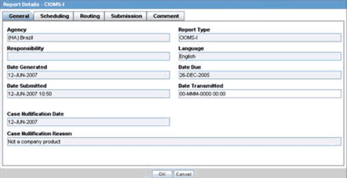 Report Details dialog box