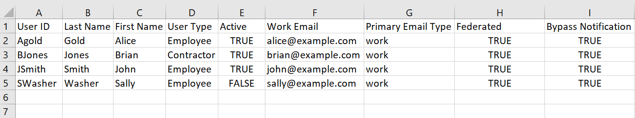 User CSV example 2 User CSV example 2