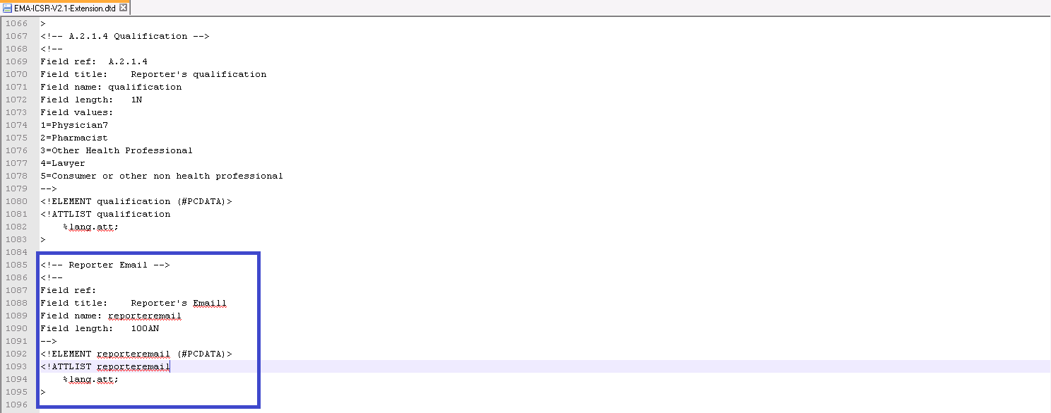 Reporter email