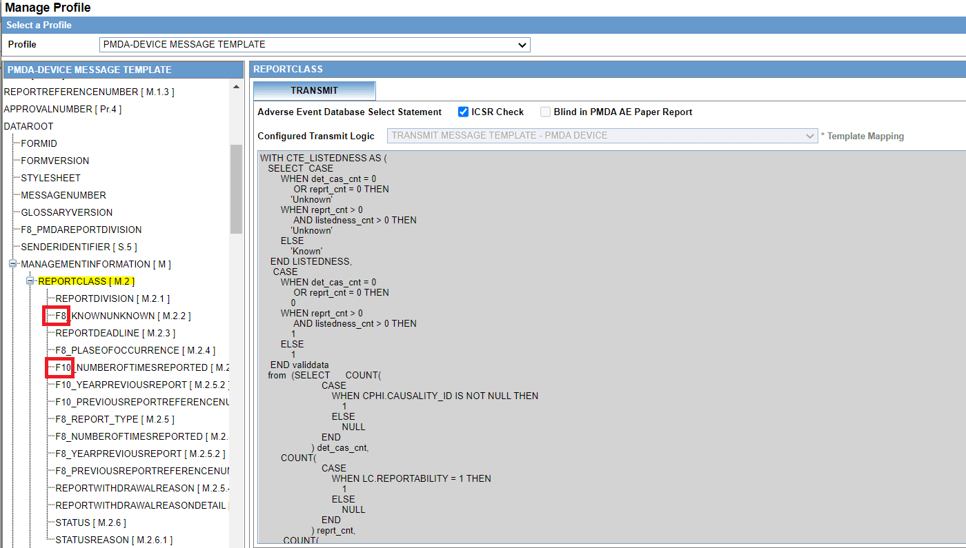 Manage Profile screenshot