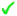Green check mark icon