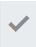 the accept button is a checkmark icon