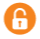 Open padlock