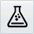 Testing mode icon, a beaker