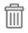 The Delete icon is a gray trashcan