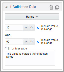 Validation rules are a set of settings that you configure.