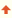 Shows red up arrow icon