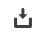 Downward arrow inside an open box
