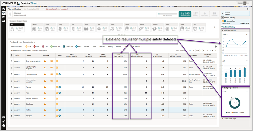 Screenshot of Signal workspace