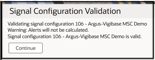 Validate the multisource signal configuration