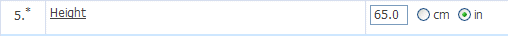 Display in the Oracle InForm application. Display in the Oracle InForm application.
