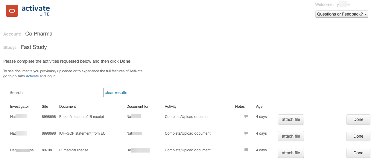 Oracle Site Activate LITE for sites