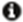 Information icon is a white lower case letter i inside a black circle