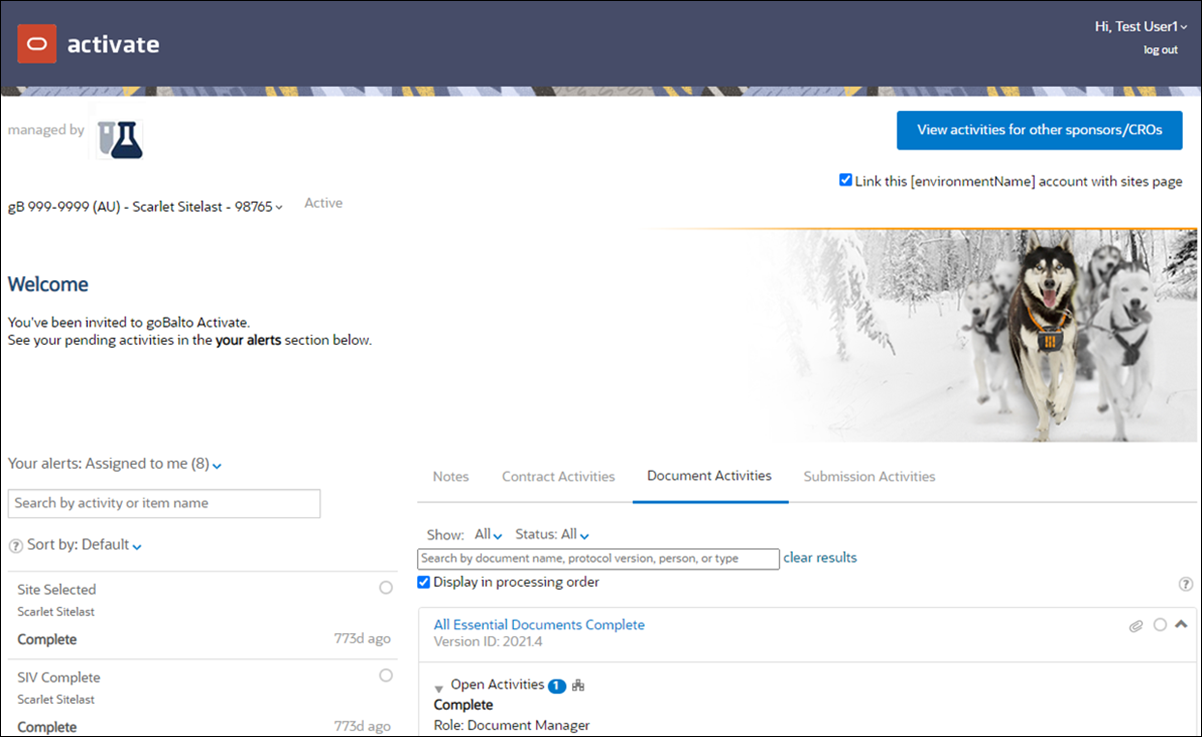 Activate for sites