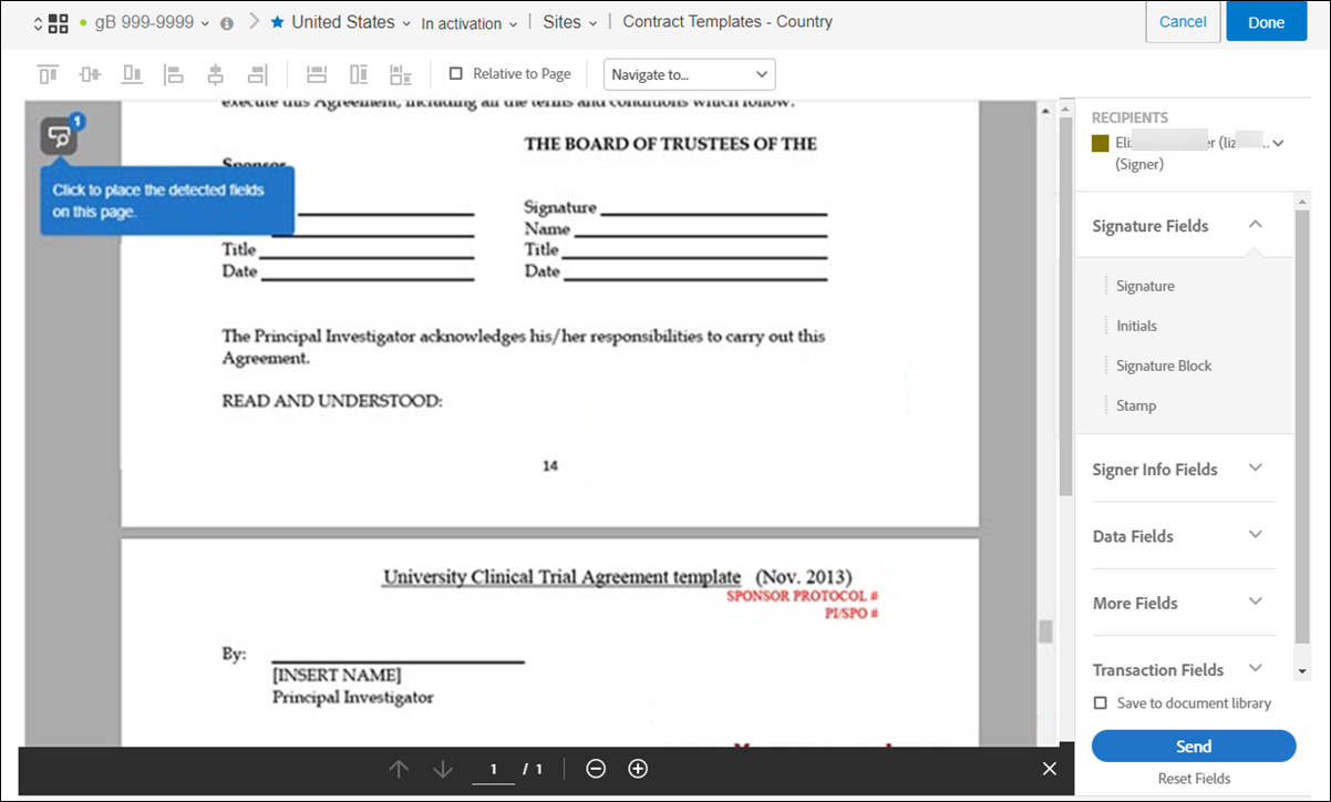 View processed document