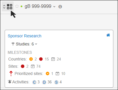 Account level milestone overview