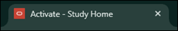Activate browser tab showing Study Home page title