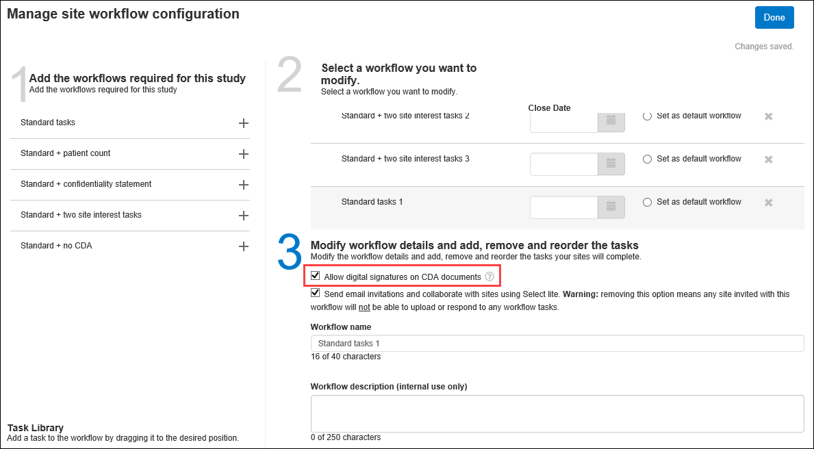 Enable digital signature on CDA documents