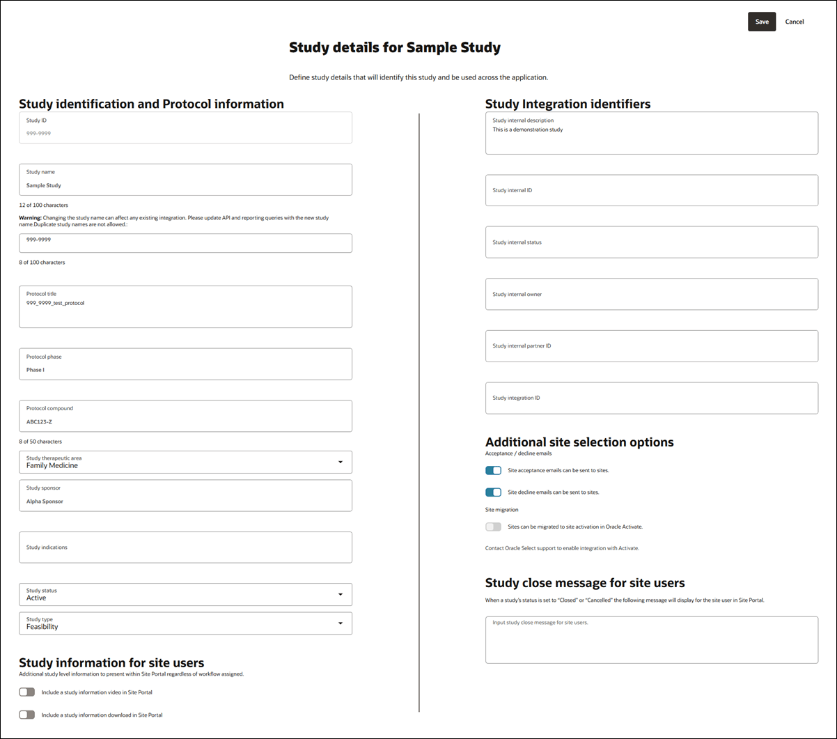 Study details page Study details page