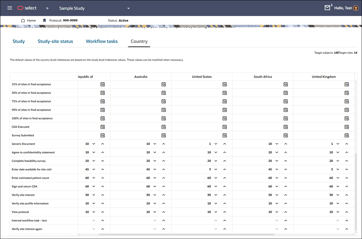 Milestones Country grid with pinned header row and access to horizontal scroll bar Milestones Country grid with pinned header row and access to horizontal scroll bar