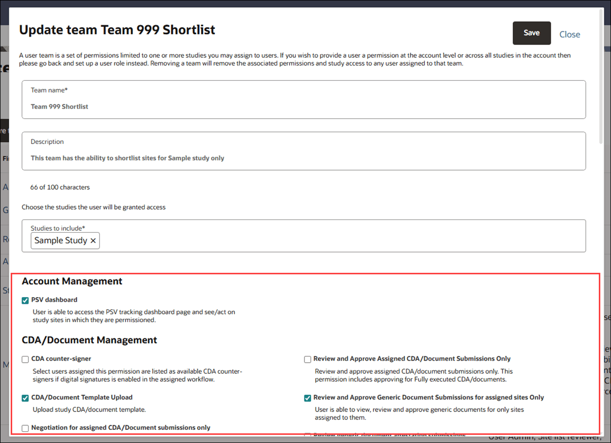 Update existing team page with permission descriptions visible Update existing team page with permission descriptions visible