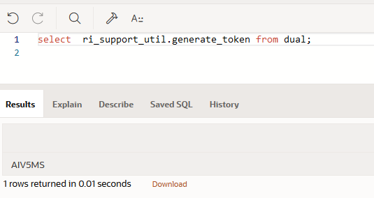 Generate Tokens Command in APEX Generate Tokens Command in APEX