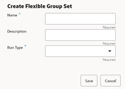 This image shows the create flexible group set.