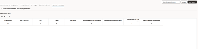 This image shows advanced parameters tab.
