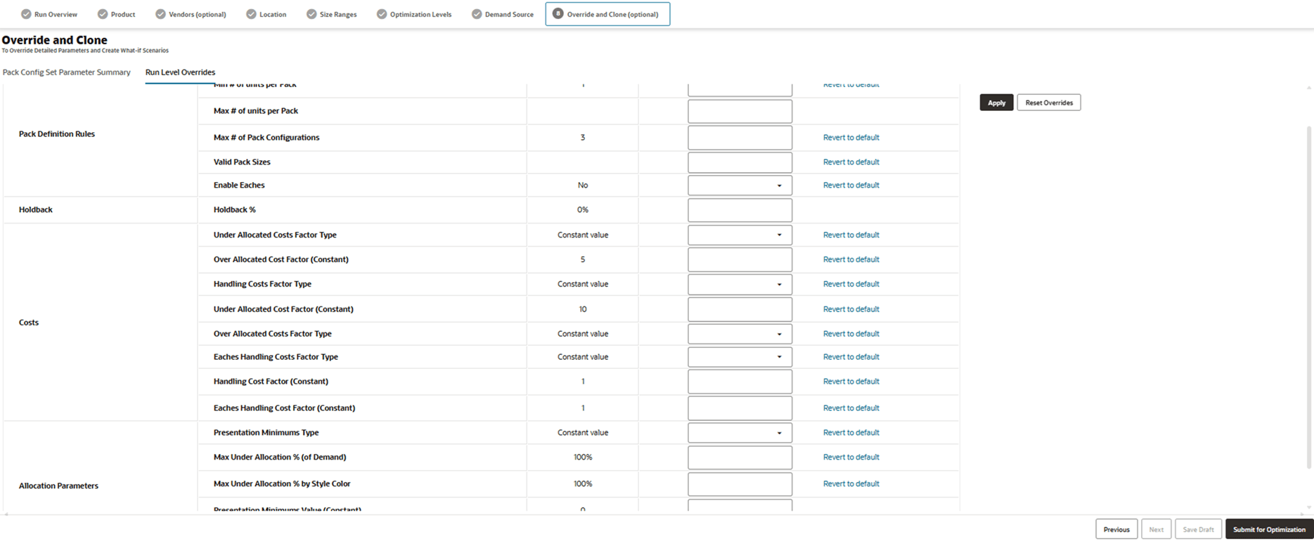 This image shows override at run level This image shows override at run level