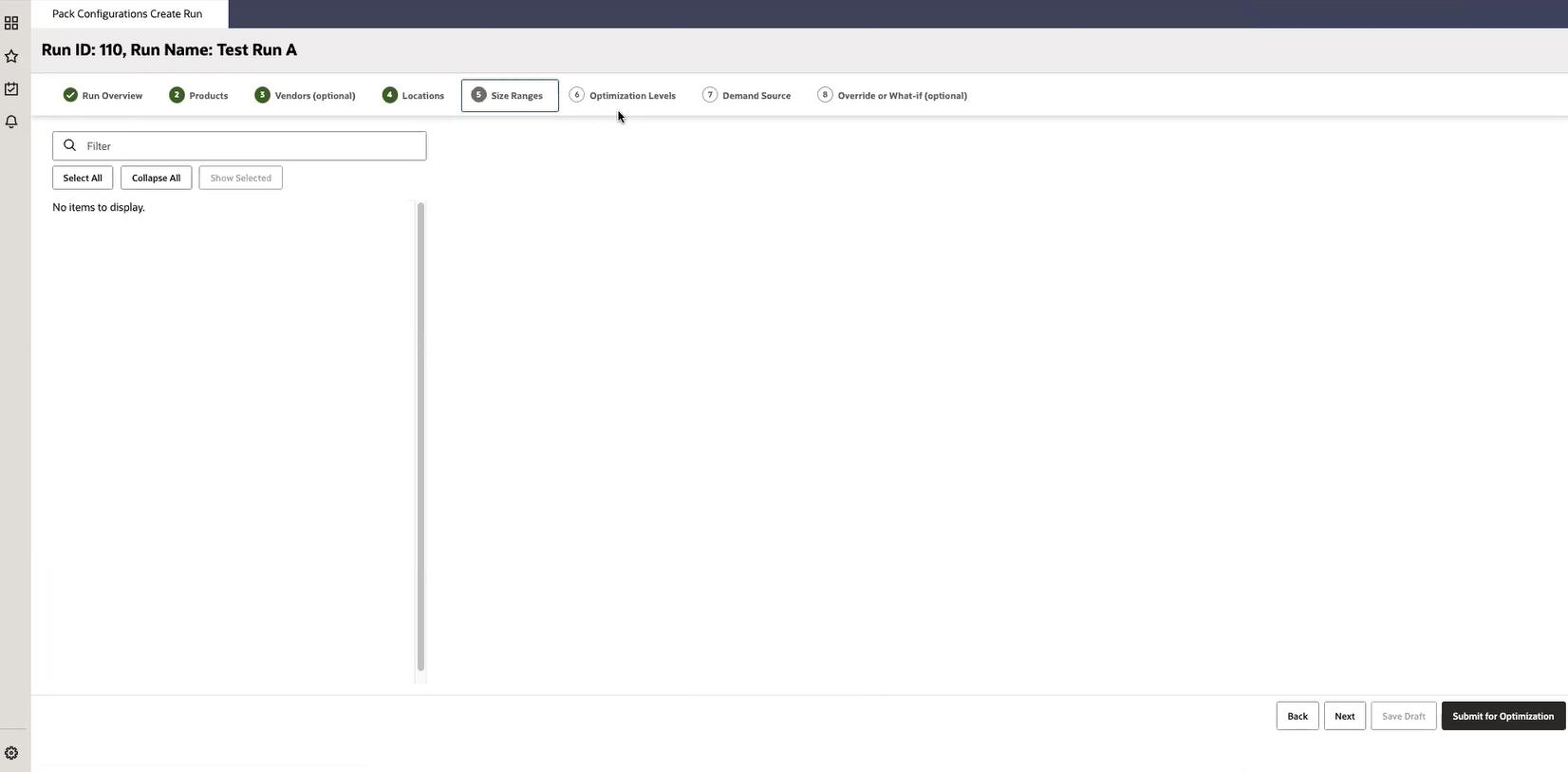 This image shows select size ranges. This image shows select size ranges.