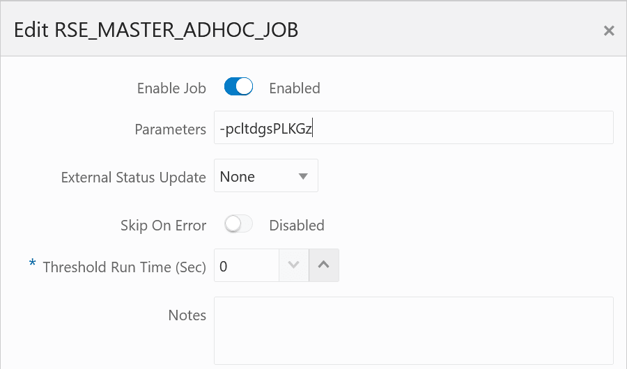Edit Job Parameters in POM