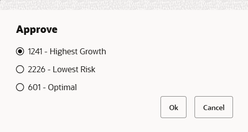 This image shows approve results