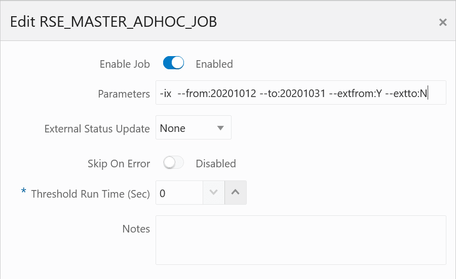 Example Parameters Example Parameters