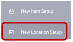 New Location Setup