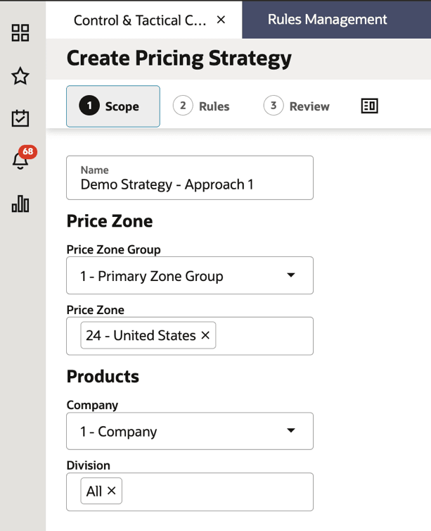 New Strategy - Adding a Scope New Strategy - Adding a Scope
