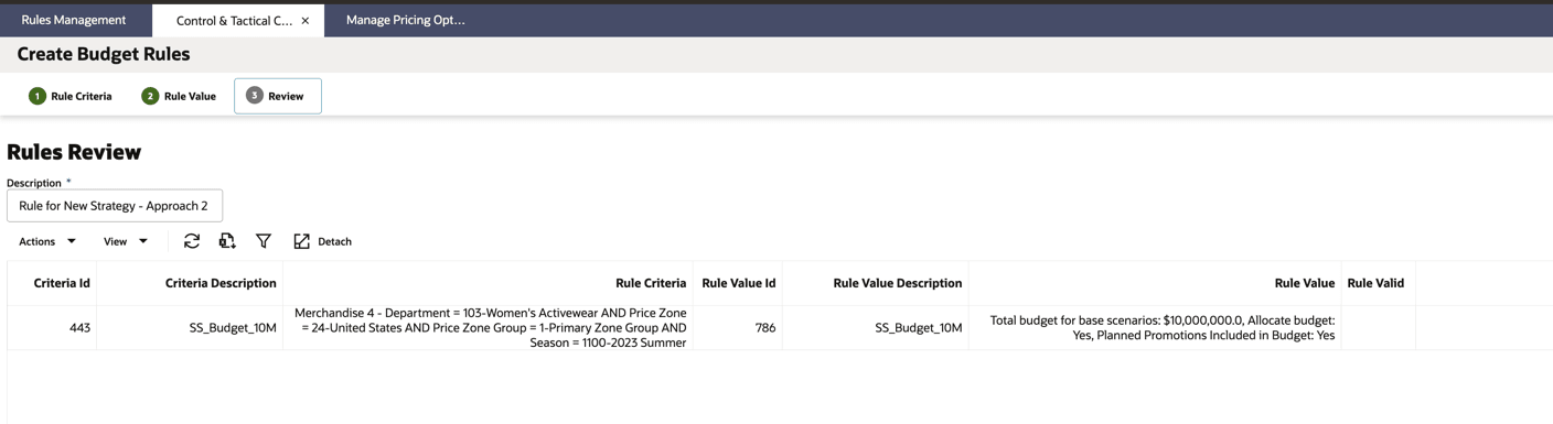 New Strategy - Review Rule New Strategy - Review Rule