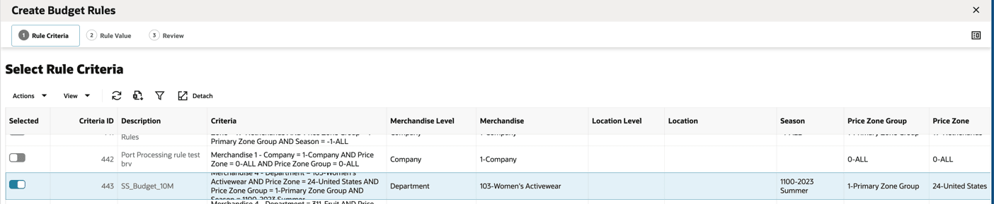New Strategy - Build Rule - Select Rule Criteria New Strategy - Build Rule - Select Rule Criteria