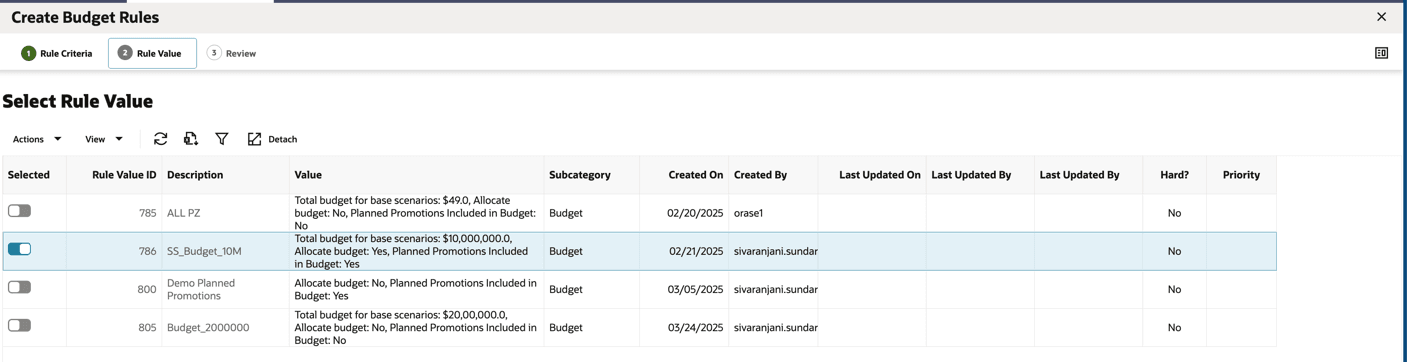 New Strategy - Build Rule - Select Rule Value New Strategy - Build Rule - Select Rule Value