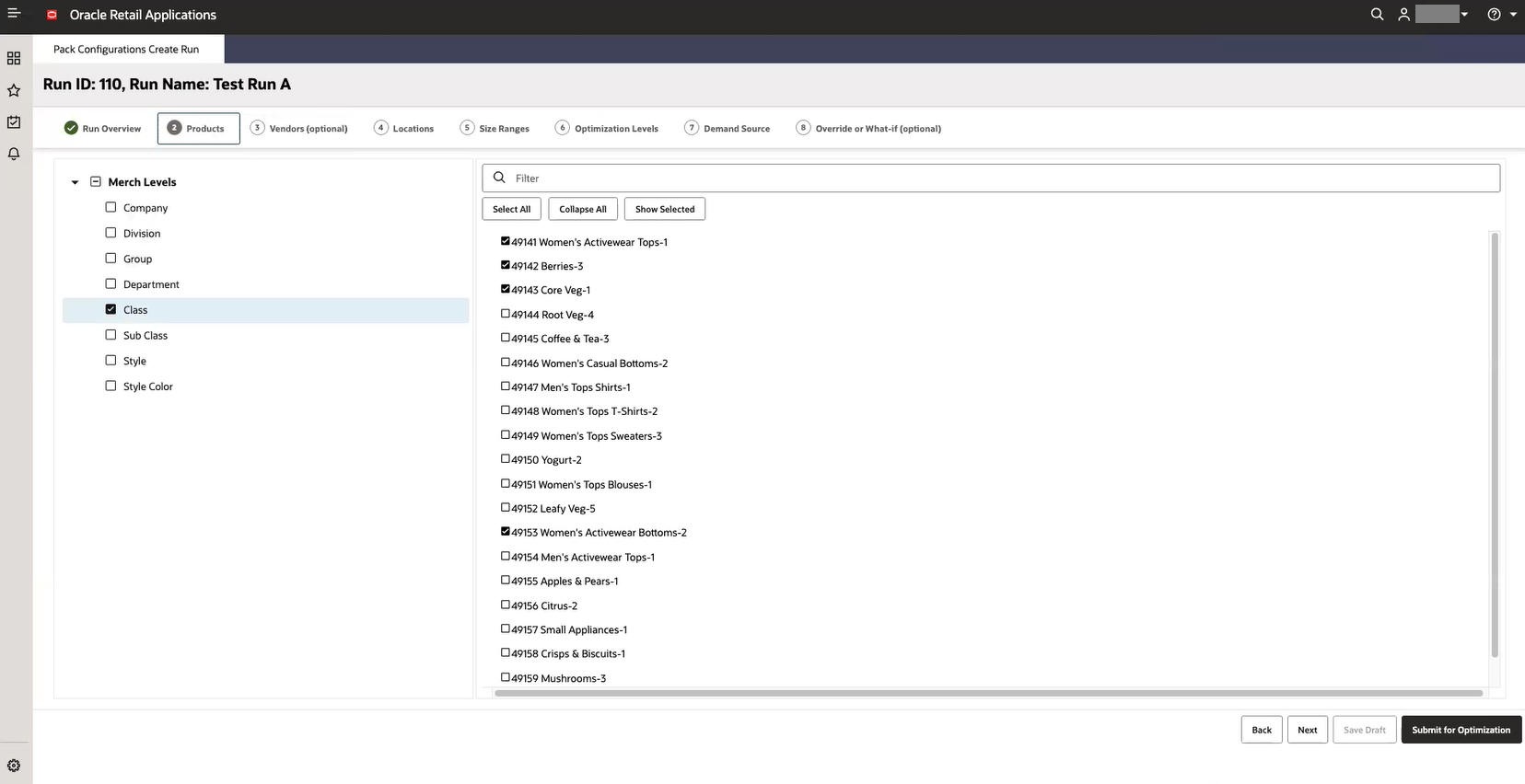 This image shows select products.