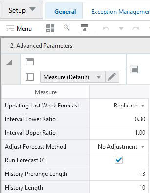 Advanced Parameters View Advanced Parameters View