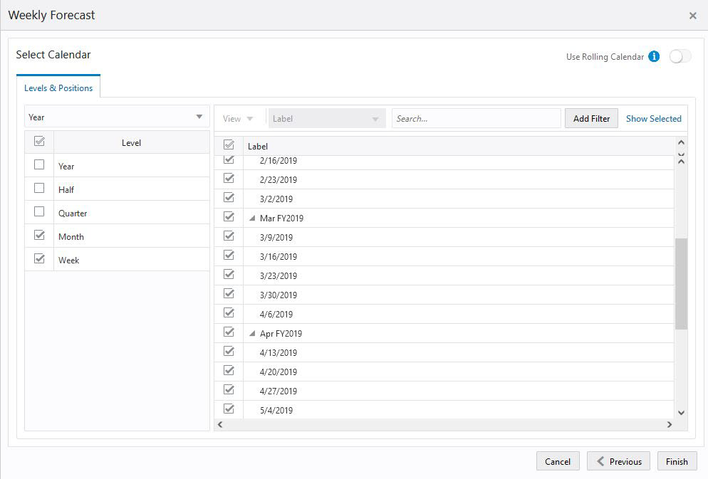 Workspace Wizard: Select Available Calendar Positions Workspace Wizard: Select Available Calendar Positions