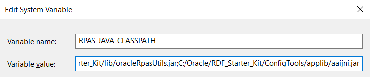 Example of RPAS_JAVA_CLASSPATH Variable