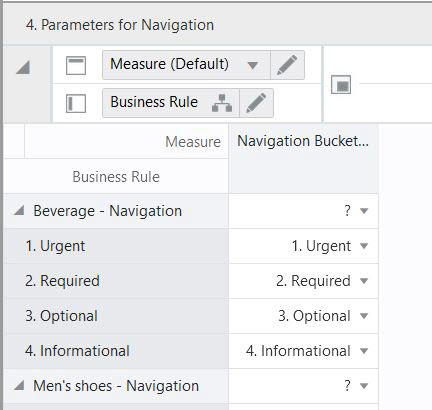 4. Parameters for Navigation