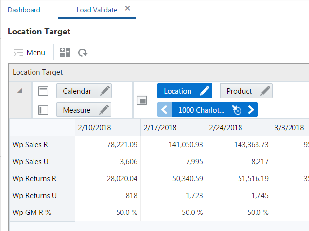 Location Target View