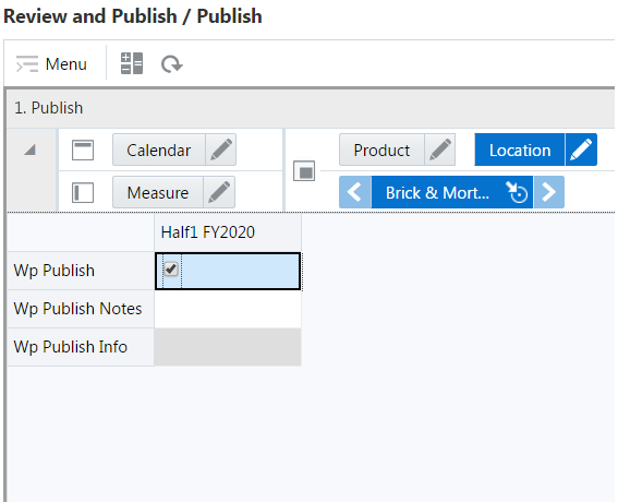 Publish View